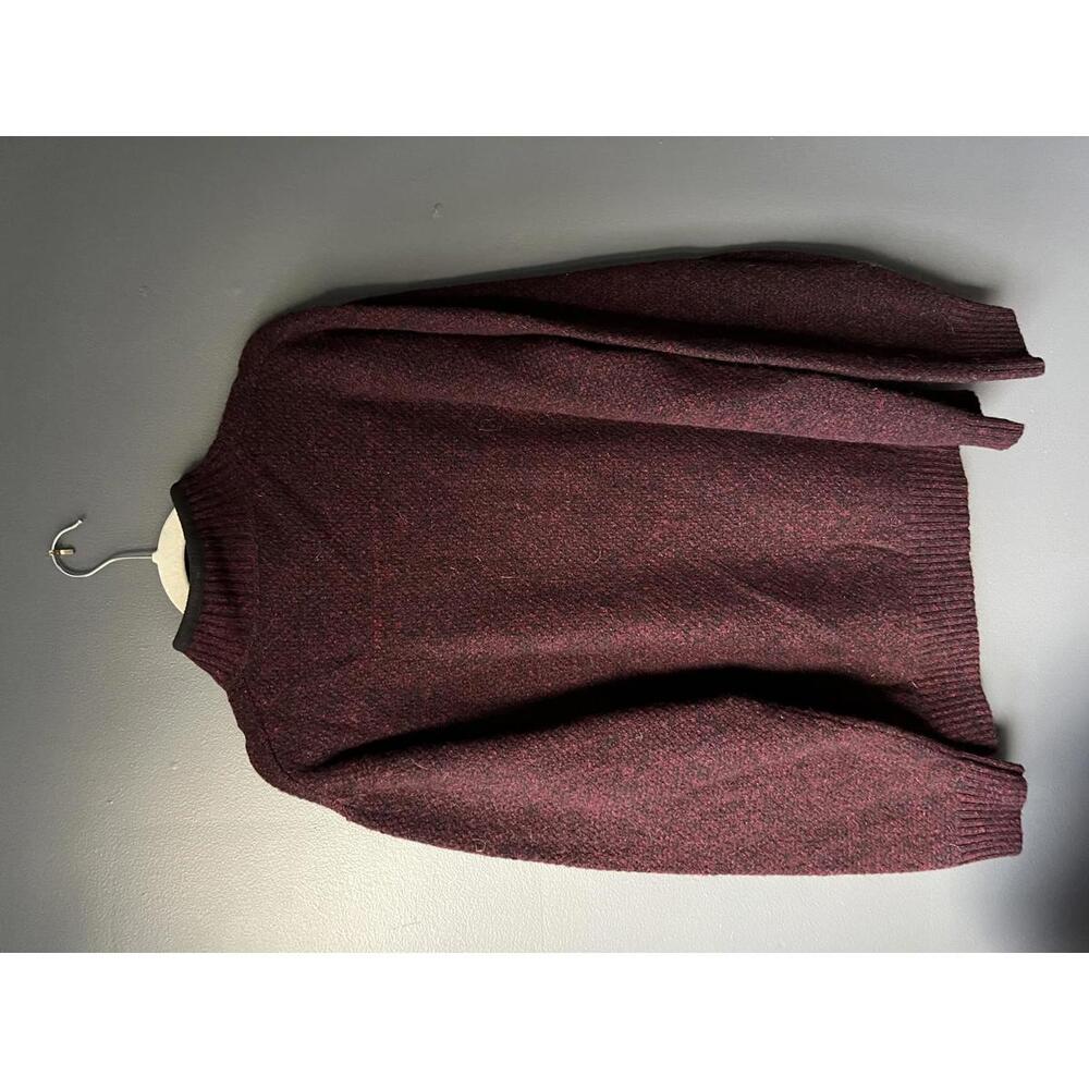 Pendleton Burgundy Half-Zip Pullover Sweater-Men’… - image 2